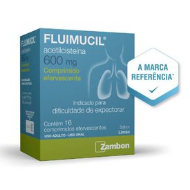FLUIMUCIL 600MG SABOR LIMÃO 16 COMPRIMIDOS EFERVESCENTES
