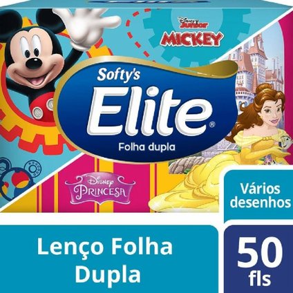 LENCO PAPEL ELITE KIDS FOLHA DUPLA COM 50