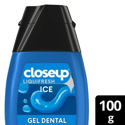 CREME DENTAL EM GEL CLOSEUP LIQUIFRESH ICE 100G