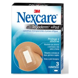 Curativo Nexcare Tegaderm Com Pad Com 3 Unidades