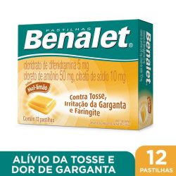 Pastilha Mel&limão Benalet® 12 Pastilhas