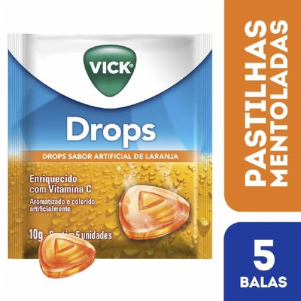 PASTILHA VICK LARANJA COM 5 UNIDADES