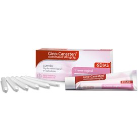 GINO CANESTEN CREME VAGINAL 1% 35G COM 6 APLICADORES