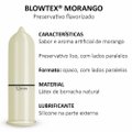 PRESERVATIVO BLOWTEX AROMATIZADO MORANGO COM 3