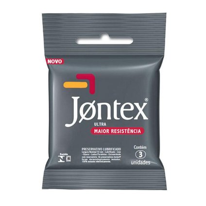 PRESERVATIVO JONTEX ULTRA RESISTENTE COM 3 UNIDADES
