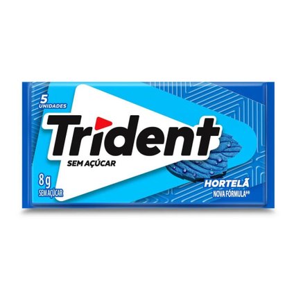 GOMA DE MASCAR TRIDENT HORTELÃ