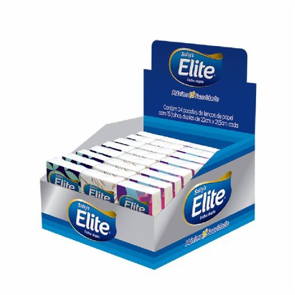 LENÇO DE PAPEL ELITE BOLSO C/ 24