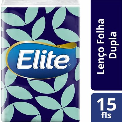 LENÇO DE PAPEL SOFTY'S ELITE FOLHA DUPLA COM 15 UNIDADES