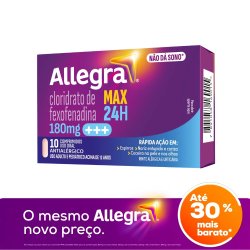Antialérgico Allegra 180mg 10 Comprimidos