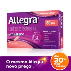 Allegra 60mg Com 10 Comprimidos
