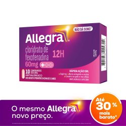 Antialérgico Allegra 60mg Com 10 Comprimidos