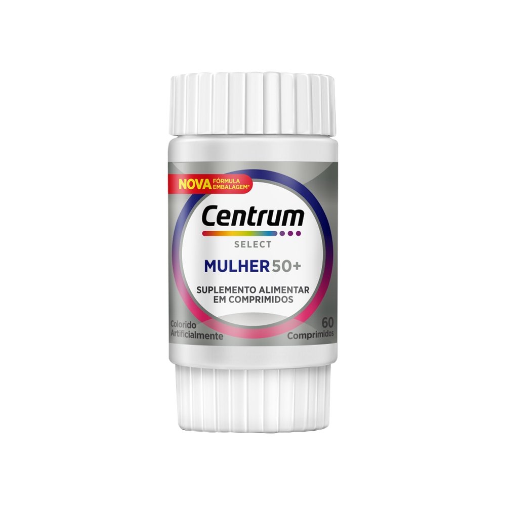 Multivitaminico Centrum Select Mulher 50 + Vitaminas De A A Z 60 ...