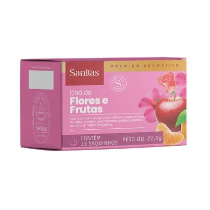 CHÁ SANITAS FLORES E FRUTAS SANITAS 22,5G - 15 SAQUINHOS