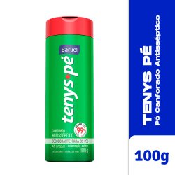 Talco Para Pés Em Pó Tenys Pé Canforado 100g