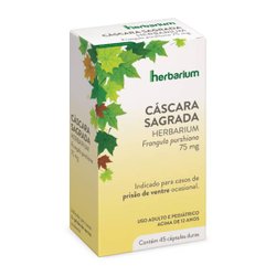 Cascara Sagrada Herbarium 75mg 45 Cápsulas
