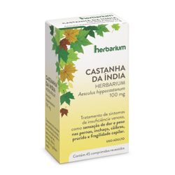 Castanha Da Índia Herbarium 100mg 45 Capsulas Revestidas