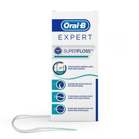 FIO DENTAL EXPERT ORAL-B SUPER FLOSS 50 UNIDADES
