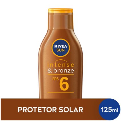 LOÇÃO BRONZEADORA NIVEA SUN INTENSE & BRONZE FPS 6 125ML