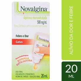 ANALGÉSICO NOVALGINA 500MG/ML GOTAS 20ML