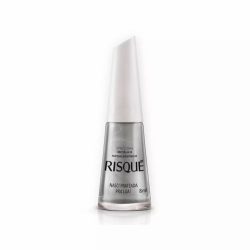 Esmalte Risque Efeito Metalico Nasci Prateada Pra Lua
