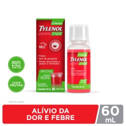 Tylenol Criança Paracetamol 32mg/ml Sabor Frutas Suspensão Oral 60ml