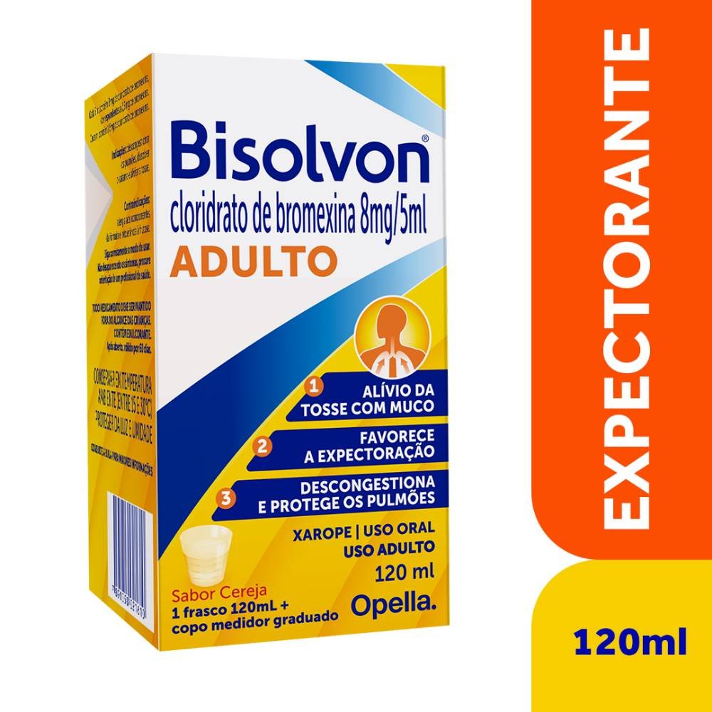 Bisolvon Xarope Expectorante Adulto 8mg/5ml 120ml