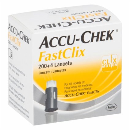 LANCETAS ACCU-CHEK FASTCLIX 204 UNIDADES