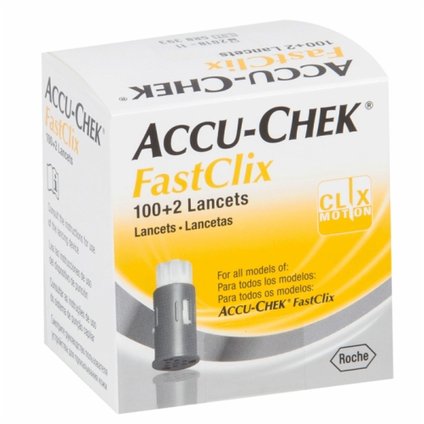 LANCETAS ACCU-CHEK FASTCLIX 102 UNIDADES