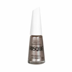 Esmalte Risque Efeito Metalico Não Ofusca Bronze