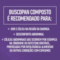 Analgésico Buscopan Composto Butilbrometo de escopolamina 10mg + Dipirona 250mg 20 Comprimidos