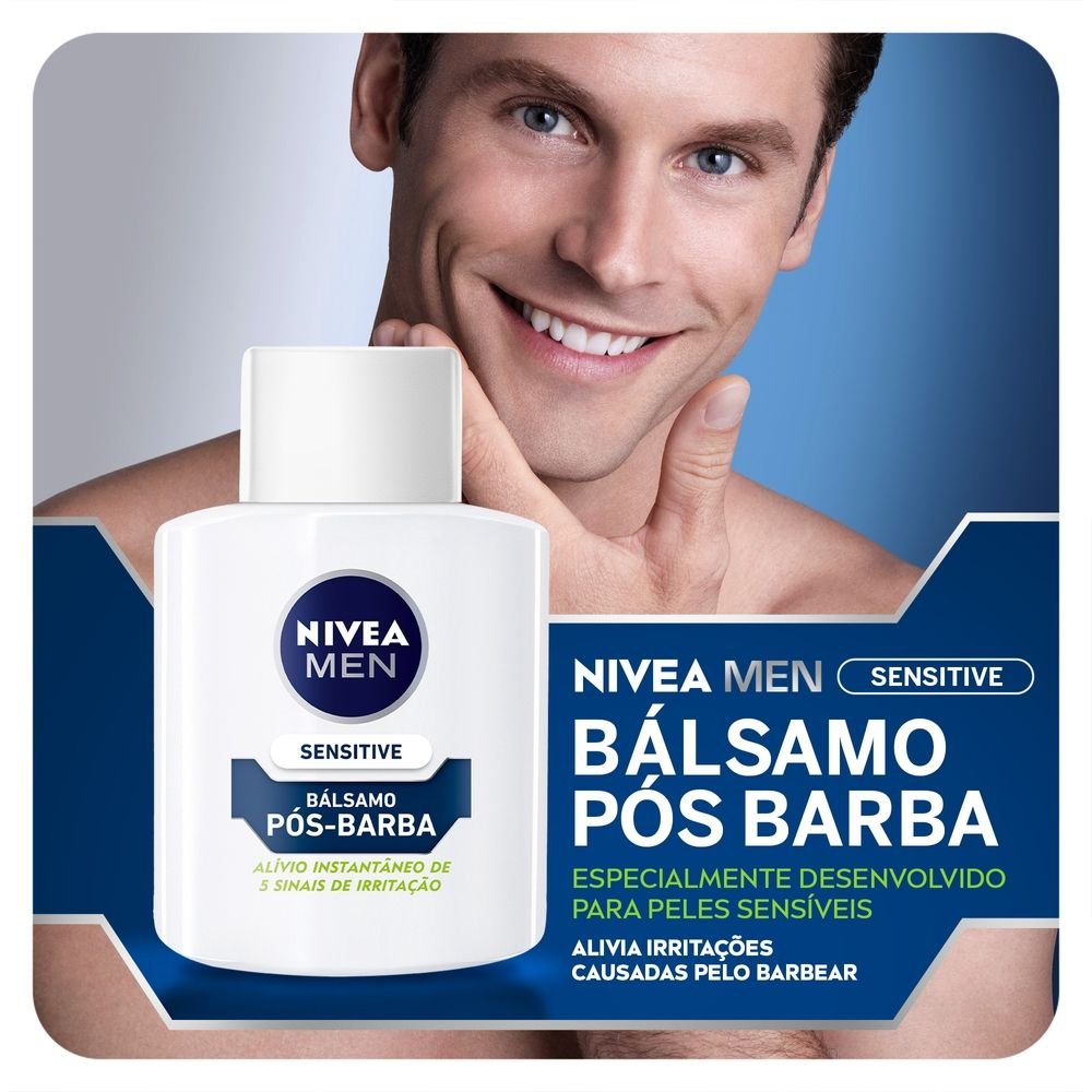 LOÇÃO PÓS BARBA NIVEA BÁLSAMO SENSITIVE 100ML
