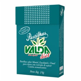 PASTILHAS VALDA DIET FLIPTOP 24G