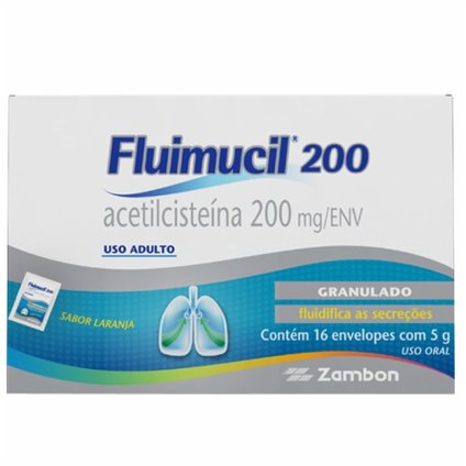 Fluimucil Granulado 200mg 16x5