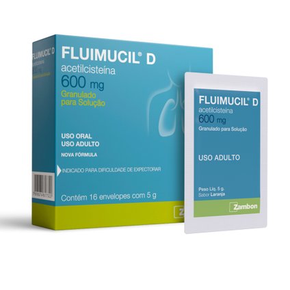 Fluimucil D 600mg Envelope 16x5