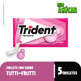 GOMA DE MASCAR TRIDENT TUTTI FRUTI
