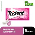 GOMA DE MASCAR TRIDENT TUTTI FRUTI
