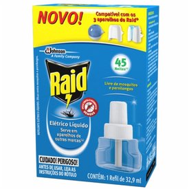 REPELENTE ELÉTRICO LÍQUIDO RAID REFIL 32,9ML