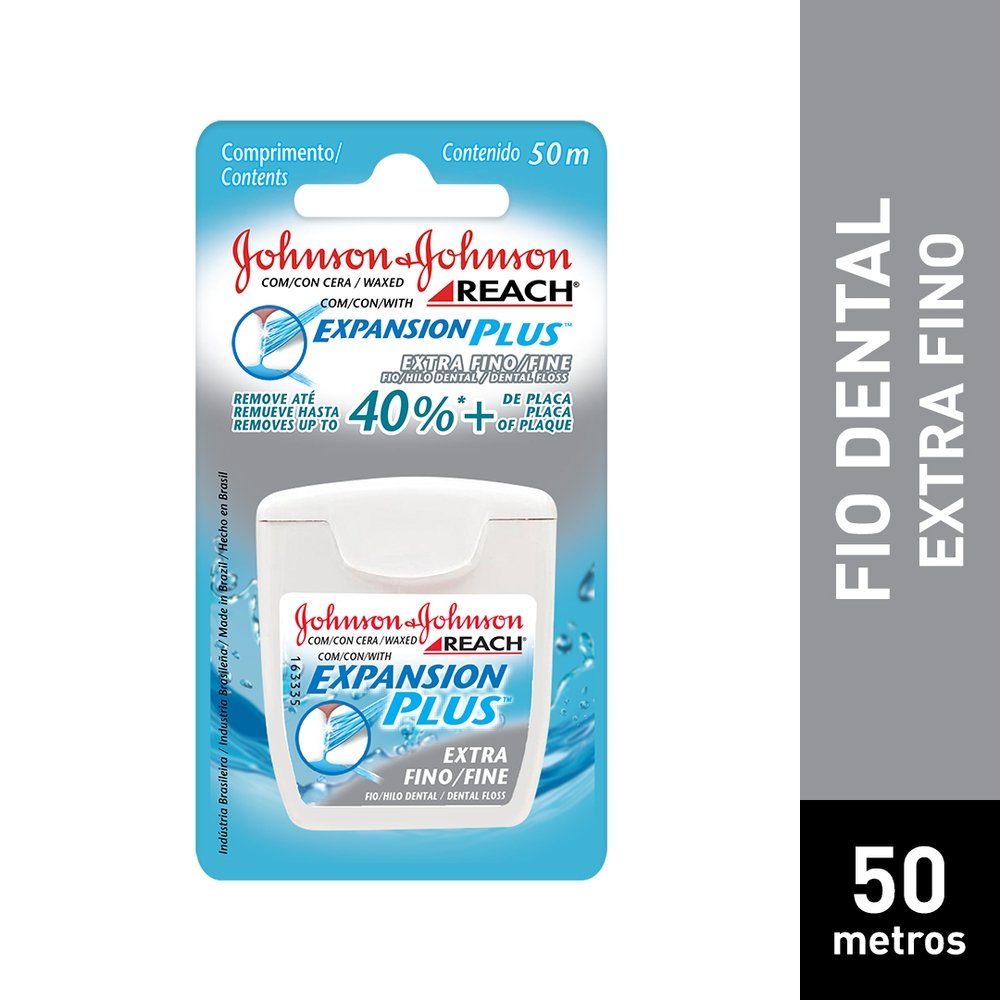 Fio Dental Johnson'S Reach Extra Fino 50 Metros - PanVel Farmácias
