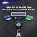 CARGA PARA APARELHO DE BARBEAR GILLETTE MACH3 COM 4 UNIDADES