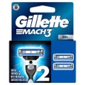 CARGA PARA APARELHO DE BARBEAR GILLETTE MACH3 COM 2 UNIDADES
