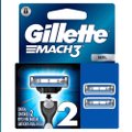 CARGA PARA APARELHO DE BARBEAR GILLETTE MACH3 COM 2 UNIDADES