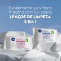 LENÇOS DE LIMPEZA DEMAQUILANTES NIVEA 3 EM 1 AÇÃO REFRESCANTE 25 UNIDADES