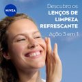 LENÇOS DE LIMPEZA DEMAQUILANTES NIVEA 3 EM 1 AÇÃO REFRESCANTE 25 UNIDADES
