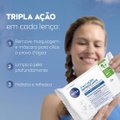 LENÇOS DE LIMPEZA DEMAQUILANTES NIVEA 3 EM 1 AÇÃO REFRESCANTE 25 UNIDADES