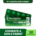 NOVALGINA 500 MG DIPIRONA PARA DOR E FEBRE 10 COMPRIMIDOS