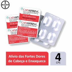 Analgésico Cafiaspirina Bayer 4 Comprimidos