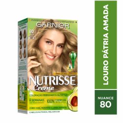 Tintura Garnier Nutrisse 80 Louro Claro Pátria Amada