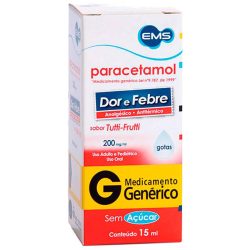 Paracetamol 200mg/ml 15ml Ems Genérico G