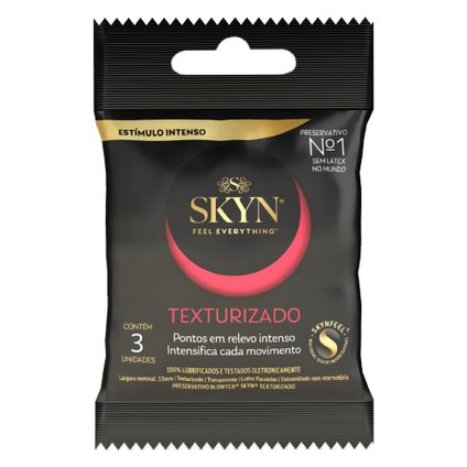 PRESERVATIVO BLOWTEX SKYN TEXTURIZADO COM 3 UNIDADES