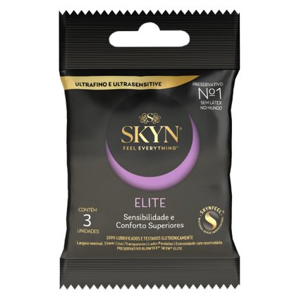 PRESERVATIVO BLOWTEX SKYN ELITE COM 3 UNIDADES